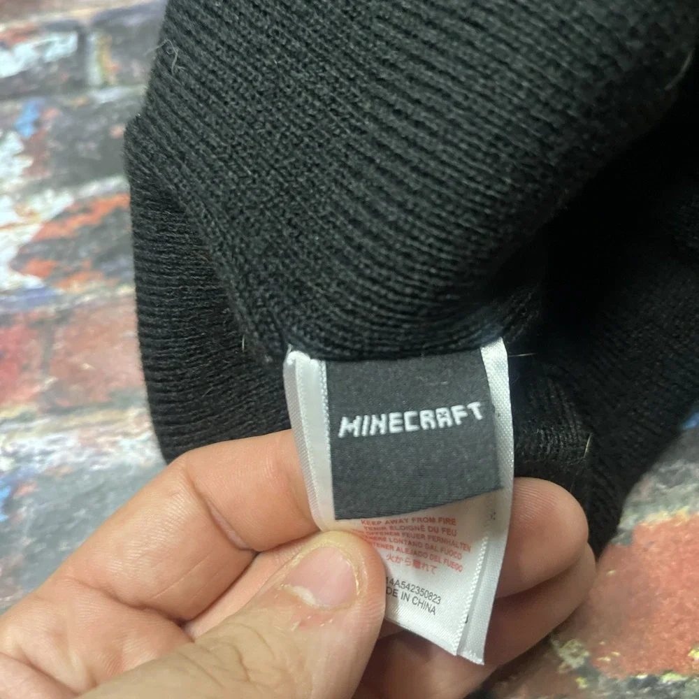 Minecraft Creeper Beanie With Poof